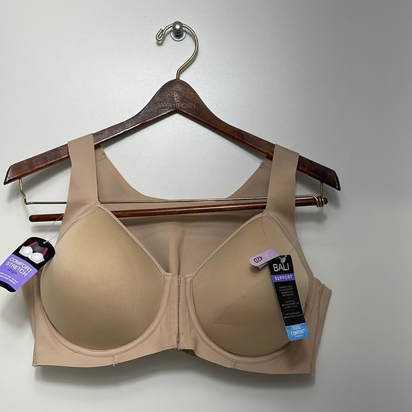 NWT 42D Bali One Smooth U Posture Boost EverSmooth Back tan underwire Bra DF3450 - Picture 4 of 10